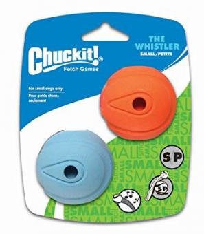 CHUCKIT Игрушка д/собак - Мяч, свистящий, резина, маленькая, 2 шт.  CHUCKIT! THE WHISTLER 2-PACK