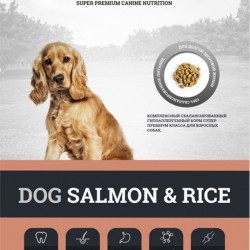 Gina (Джина) dog salmon & rice для собак с лососем и рисом