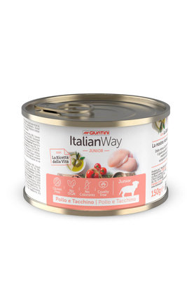 Italian Way (Итальян Вэй) Консервы для щенков мясное ассорти с томатами и рисом