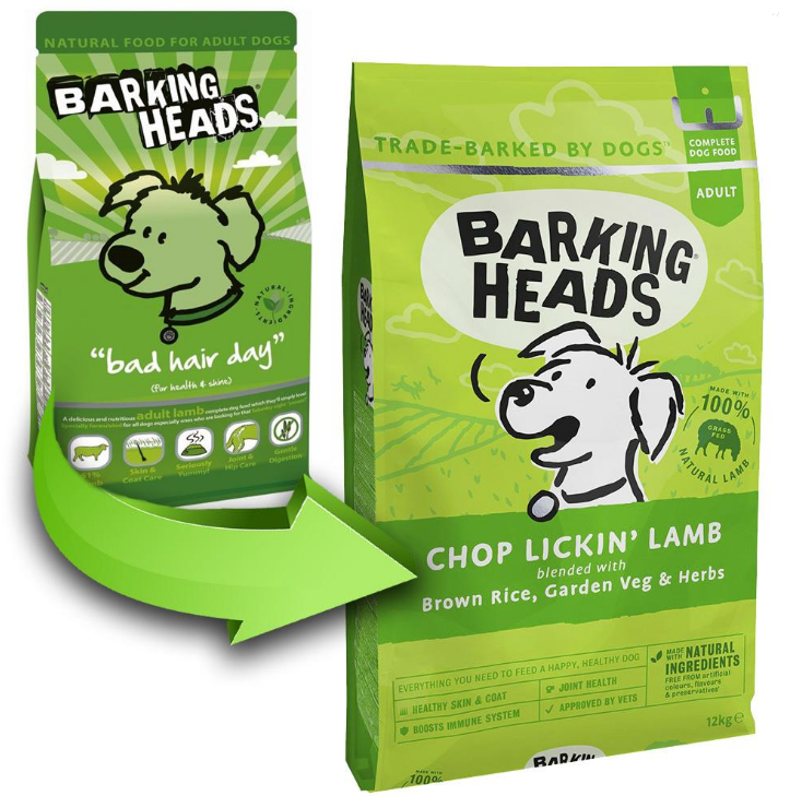 Barking Heads (Баркинг Хеадс) для собак с ягненком и рисом 