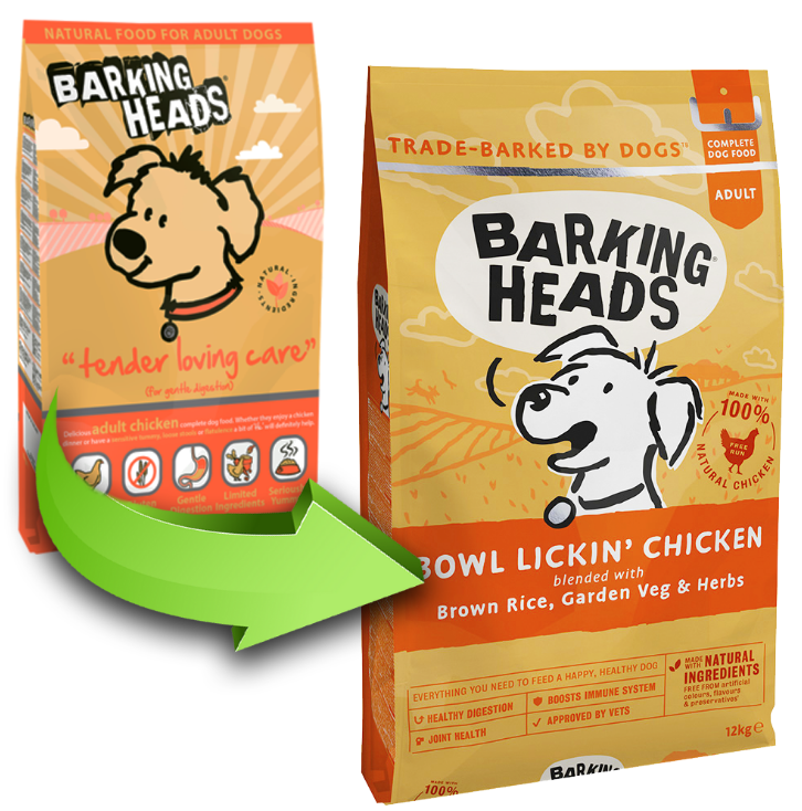 Barking Heads (Баркинг Хеадс) для собак с Чувствительным пищеварением с курицей и рисом 
