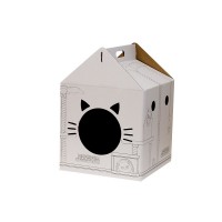 Моськи-Авоськи Домик-раскраска для кошек, картон, белый