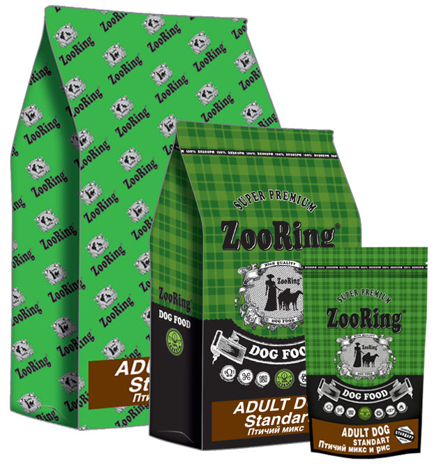 ZooRing (Зооринг) Adult Dog Стандарт Птичий Микс