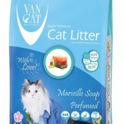Van cat комкующийся наполнитель без пыли с ароматом марсельского мыла, пакет (marsilla soap)