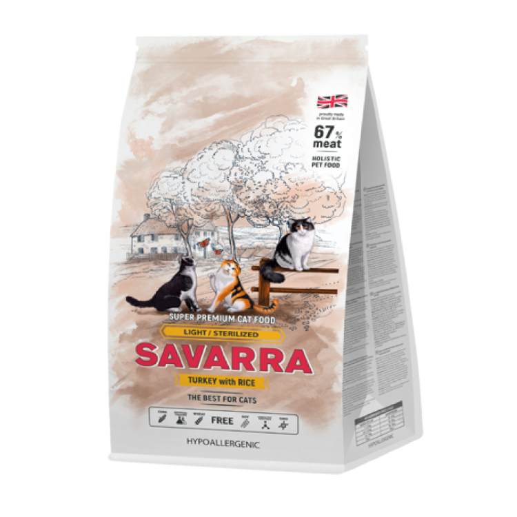 Savarra (Саварра) LIGHT д/к с избыточным весом и стерил. с индейкой