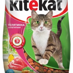 Kitekat (Китикет) сухой корм для кошек аппетитная телятина