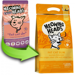 Meowing Heads (Мяунг Хедс) для кошек с избыточным весом с курицей и лососем 