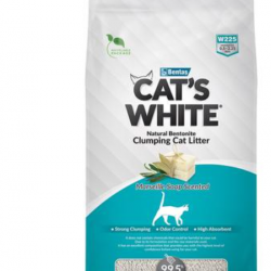 Cats White (Кэтс Вайт) Marseille soap аромат марсельского мыла комкующийся наполнитель