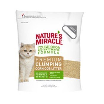 Nature’s Miracle Натуральный комкующийся наполнитель для кошачьих туалетов NM Premium Corn Cob