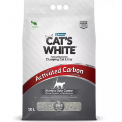 Cats White (Кэтс Вайт) Activated Carbon с активированным углем комкующийся наполнитель