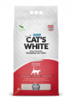 Cat's White (Кэтс Вайт) Наполнитель комкующийся натуральный без ароматизатора для кошачьего туалета (Natural)