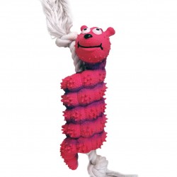 Karlie-flamingo игрушка д с животное на веревке , латекс