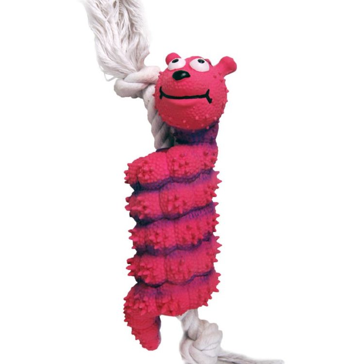 Karlie-flamingo игрушка д с животное на веревке , латекс