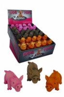 Papillon игрушка для собак "цветной поросенок", латекс (mini pig)