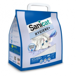 SaniCat Белоснежный облегченный впитывающий наполнитель (Hygiene Plus White)