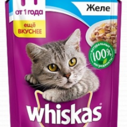 Whiskas (Вискас) паучи для кошек желе 85 г