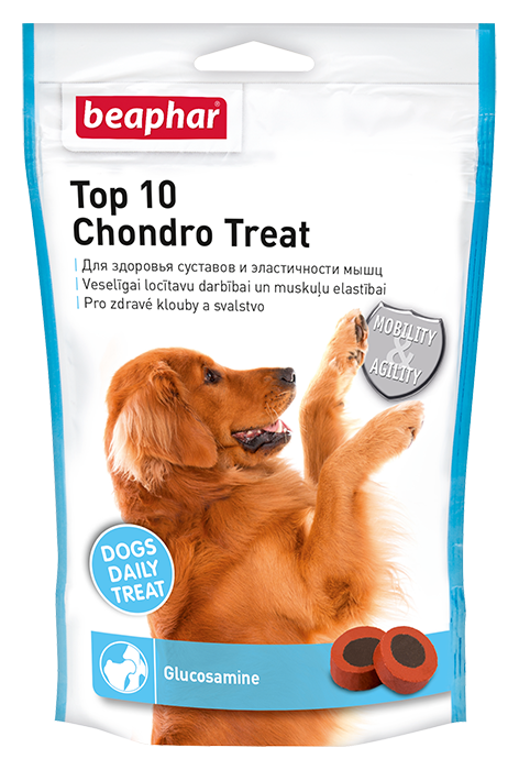 Beaphar Лакомство Top 10 Chondro Treat для здоровья суставов и эластичности мышц собак