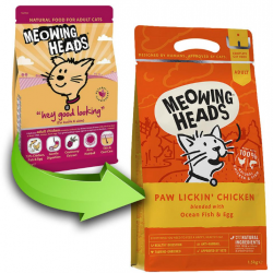Meowing Heads (Мяунг Хедс) для Взрослых кошек с Курицей и рисом 