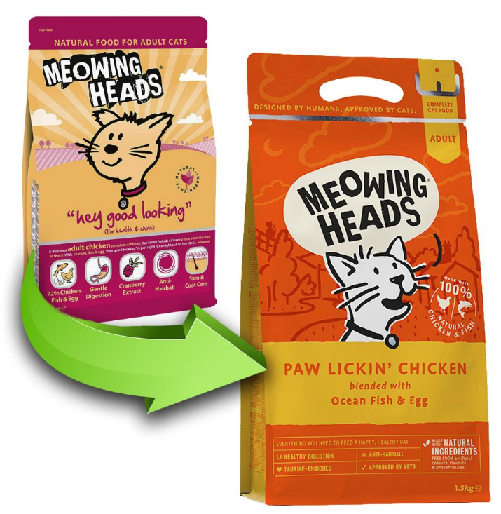 Meowing Heads (Мяунг Хедс) для Взрослых кошек с Курицей и рисом 