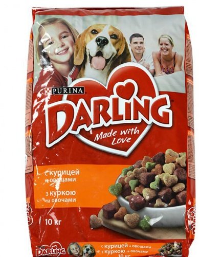 Darling (Дарлинг) сухой корм для собак курица овощи пакет