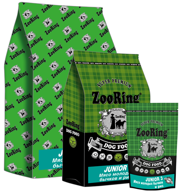 ZooRing (Зооринг) Junior 3 Мясо молодых бычков и рис