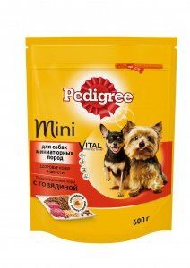 Pedigree (Педиргри) сухой корм для собак мини пород с говядиной