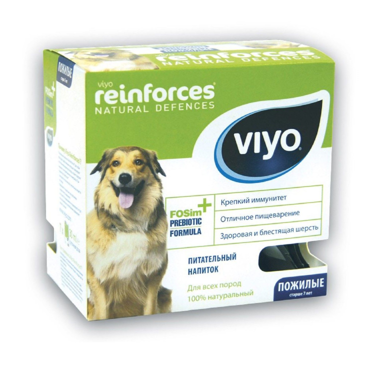 Viyo reinforces dog senior пребиотический напиток для пожилых собак