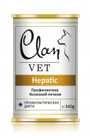 Clan (Клан) VET HEPATIC диет консервы для собак Профилактика болезней печени 340г