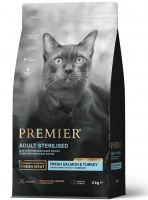 Premier (Премьер) Cat Salmon&Turkey STERILISED (Свежее филе лосося с индейкой для кошек)