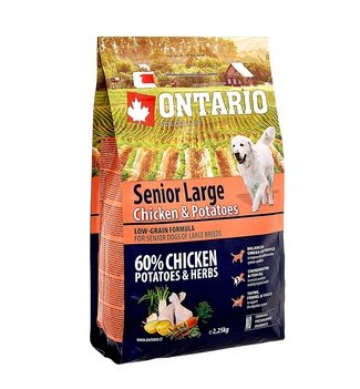 Ontario (Онтарио) для пожилых собак крупных пород с курицей и картофелем