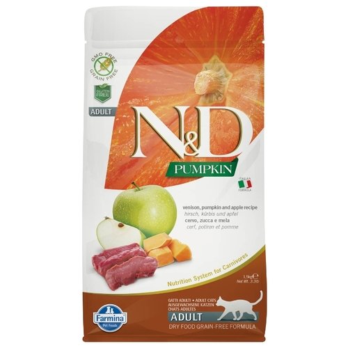 Farmina (Фармина) N&D GF PUMPKIN беззерновой сухой корм д/к оленина и яблоко с тыквой