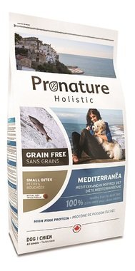 Pronature (Пронатюр) holistic  gf корм  для собак средиземноморское меню (мелк.гранула) с сельдью и лососем