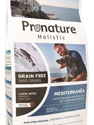 Pronature (Пронатюр) holistic  gf корм  для собак средиземноморское меню (круп.гранула) с рыбой