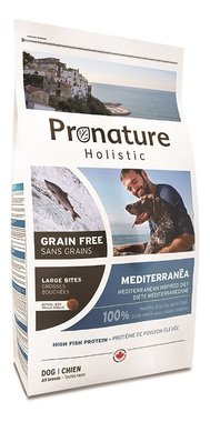 Pronature (Пронатюр) holistic  gf корм  для собак средиземноморское меню (круп.гранула) с рыбой