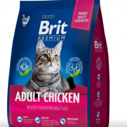 Brit (Брит) Premium Cat Adult Chicken сухой корм премиум класса с курицей для взрослых кошек РАСПРОДАЖА 