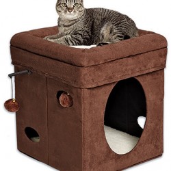 Midwest домик для кошки currious cat cube, складной