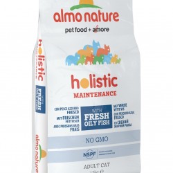 Almo Nature (Алмо Натур) для взрослых кошек с белой рыбой и коричневым рисом (holistic adult cat white fish rice)