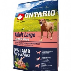 Ontario (Онтарио) для собак крупных пород с ягненком, индейкой и рисом