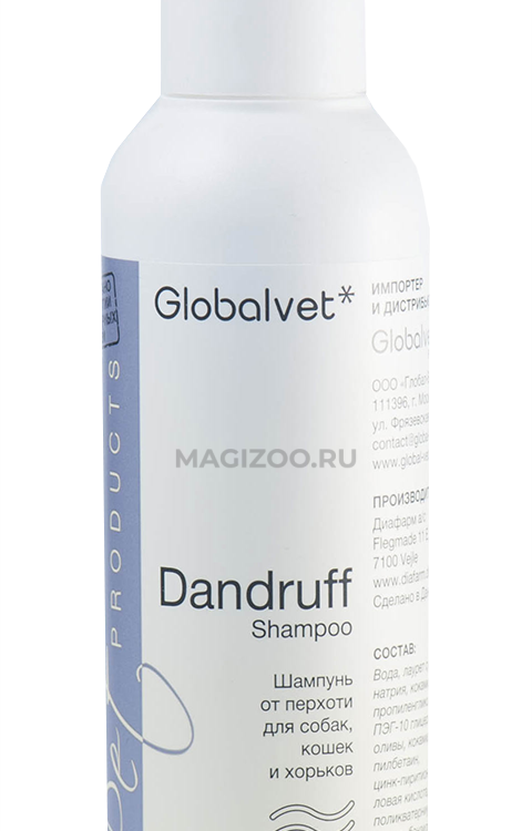 Globalvet шампунь от перхоти для собак, кошек и хорьков  (dandruff shampoo)