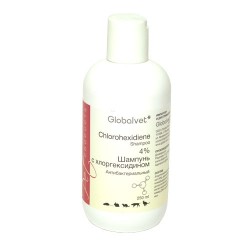 Globalvet шампунь с хлоргексидином 4% (chlorhexidine shampoo 4%)