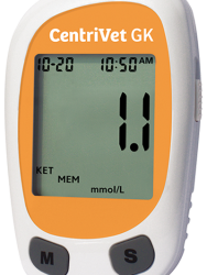 Анализатор глюкозы и кетонов CentriVet GK в крови (ммоль/л) глюкометр/кетометр