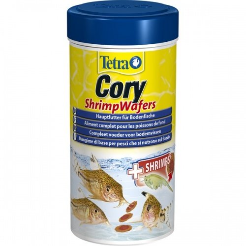 Tetra cory shrimp wafers корм-пластинки с добавлением креветок для сомиков-коридорасов