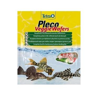 Tetra pleco veggie waffers корм-пластинки с добавлением цукини для донных рыб