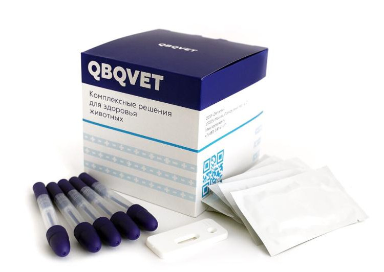 Экспресс-тест QBQVET Парвовирусный энтерит (CPV Ag) упак.1 шт