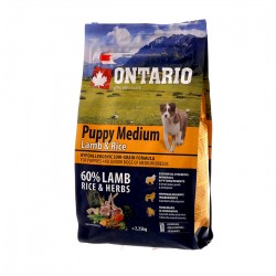 Ontario (Онтарио) для щенков с ягненком и рисом