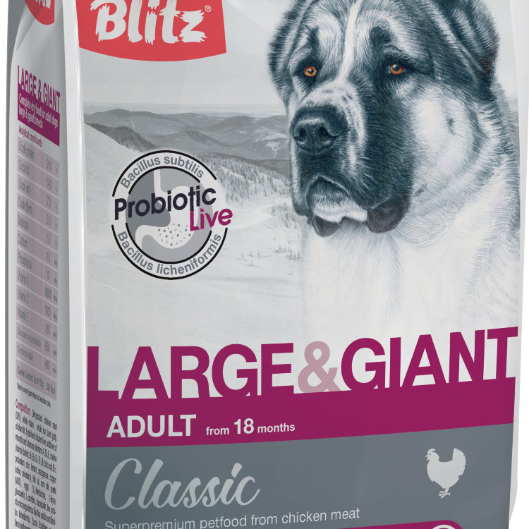 Blitz (Блиц) корм д/собак крупных ADULT LARGE&GIANT BREEDS