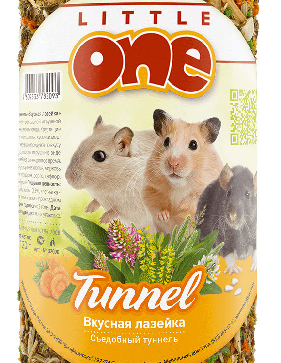 Little one туннель малый - лакомство-игрушка для мышей, хомячков и др.
