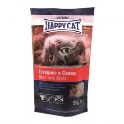 Happy cat (Хэппи кэт) Подушечки  /говядина солод/