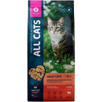 All Cats (Олл Кэтс) Сухой корм для взрослых кошек с говядиной и овощами