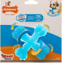 Nylabone Х-косточка для щенков, аромат говядины (Puppy Teething 
